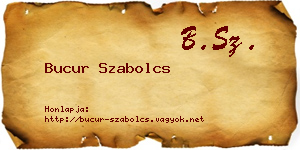 Bucur Szabolcs névjegykártya